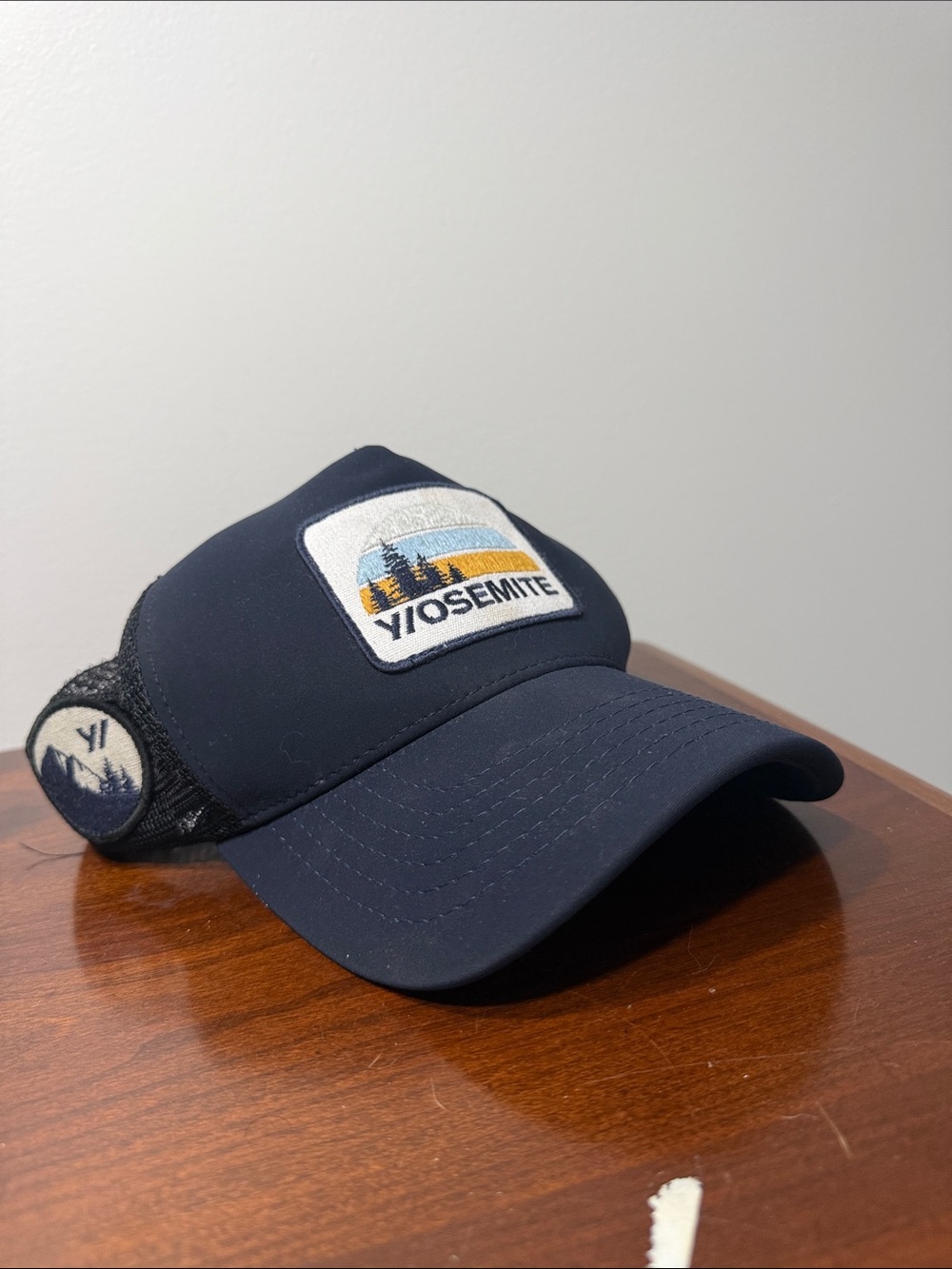 Yosemite Patch Navy Trucker Cap - james perse